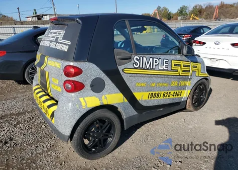 2013 Smart Fortwo Pure z USA, uszkodzony, nr VIN WMEEJ31X88K147216